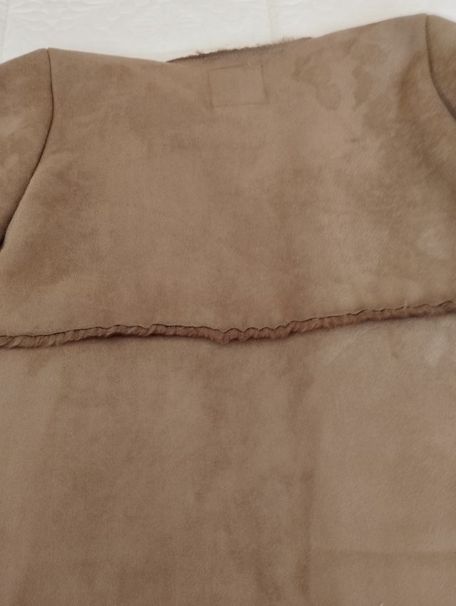 Chaqueta forrada beige y marrón