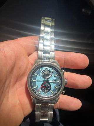 Reloj Festina Chronograph Plata y Azul