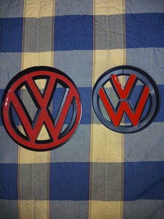 Emblema Logo Volkswagen Negro