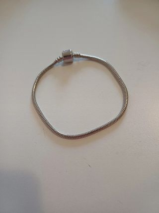 Bracciale Acciaio Compatibile Pandora Argento