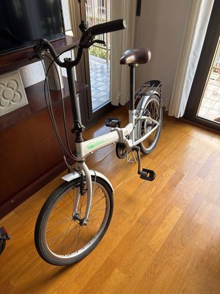 Bicicleta Plegable Blanca