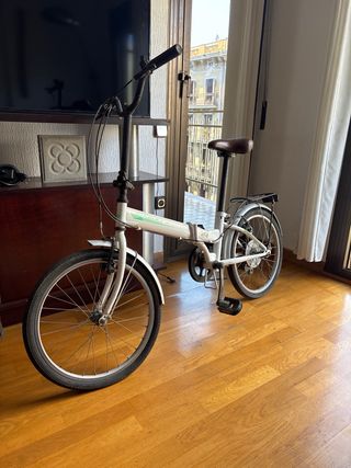 Bicicleta Plegable Blanca