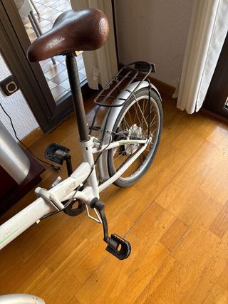 Bicicleta Plegable Blanca