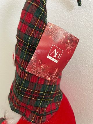 Elfo decorativo natalizio a quadri 