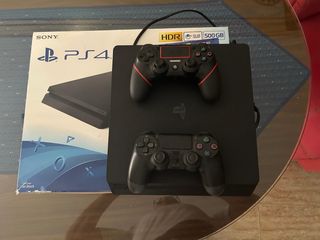 Consola Sony PS4 Negra 500GB + 2 Mandos
