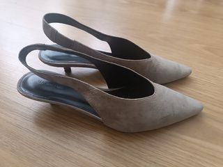 Zapatos Massimo Dutti Talla 39 Beige/Gris