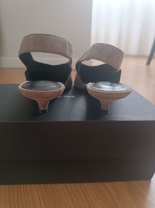 Zapatos Massimo Dutti Talla 39 Beige/Gris