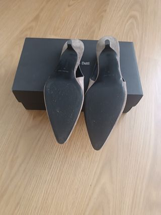 Zapatos Massimo Dutti Talla 39 Beige/Gris