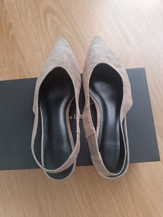 Zapatos Massimo Dutti Talla 39 Beige/Gris