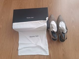 Zapatos Massimo Dutti Talla 39 Beige/Gris