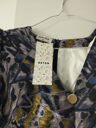 Vestido de fiesta estampado mariposas