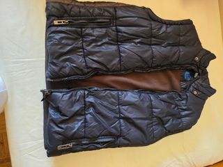 Chaleco acolchado negro talla xs