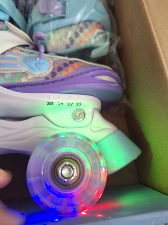 Patines ajustables para niña con luces