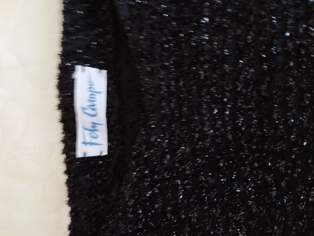 Crop Top Fely Campo Talla Única Negro