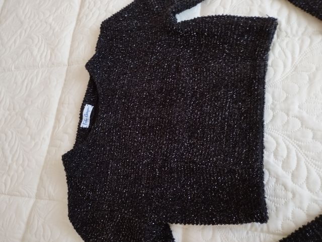 Crop Top Fely Campo Talla Única Negro