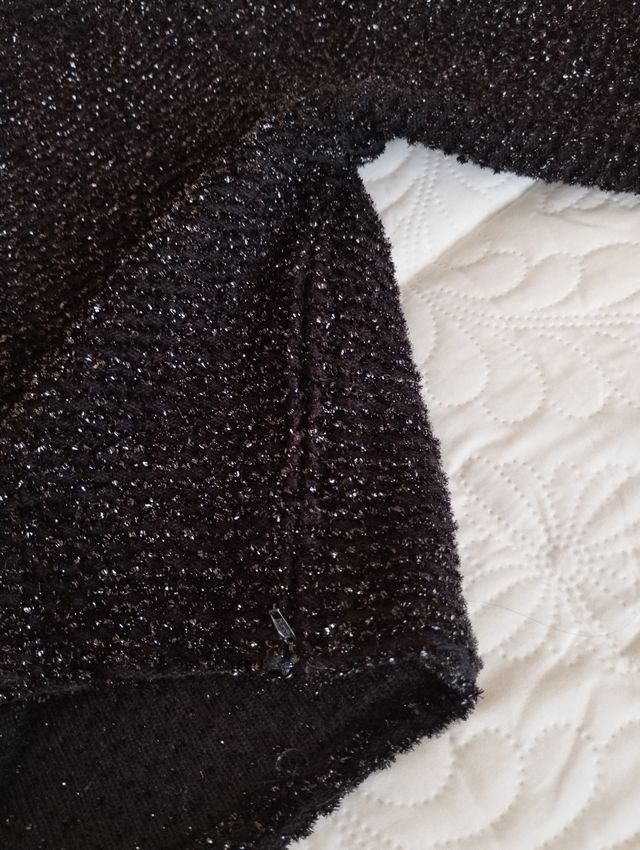 Crop Top Fely Campo Talla Única Negro