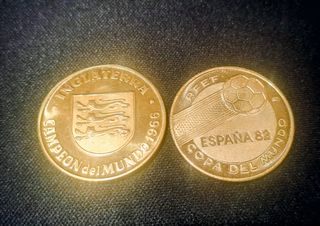 Moneda Campeones del Mundo España 82 Inglaterra