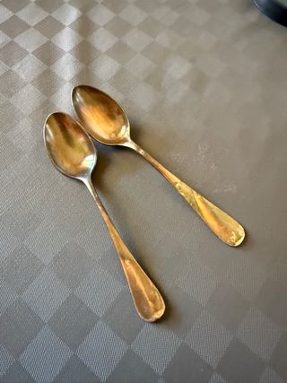 Set 2 Cucchiaini Vintage Metallo