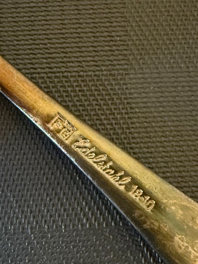 Set 2 Cucchiaini Vintage Metallo