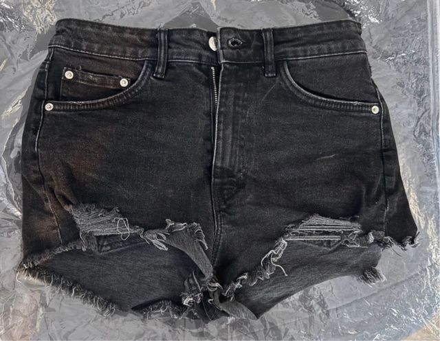 Shorts vaqueros Zara tiro alto desgastados