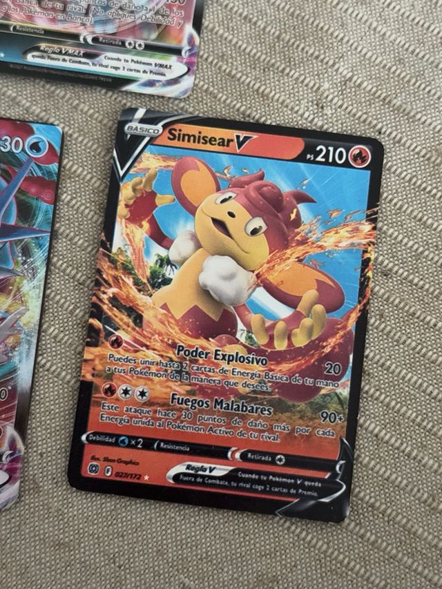 Lote Cartas Pokémon V/VMAX