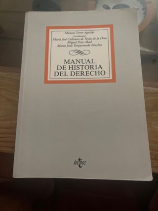 Manual de Historia del Derecho