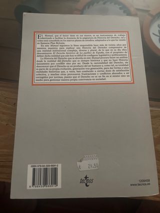 Manual de Historia del Derecho