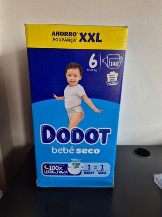 140 Dodot Bebé Seco Talla 6 (13-18 kg)
