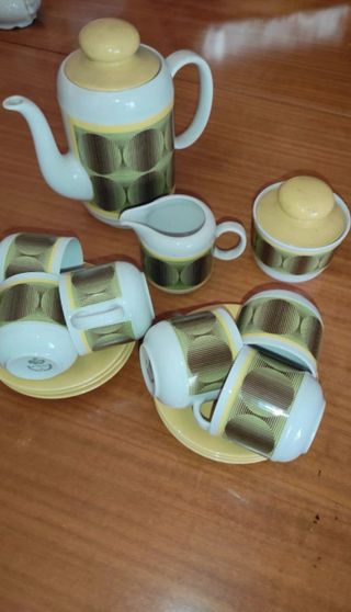 Set Tazzine Caffè porcellana Design Geometrico