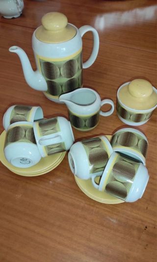 Set Tazzine Caffè porcellana Design Geometrico
