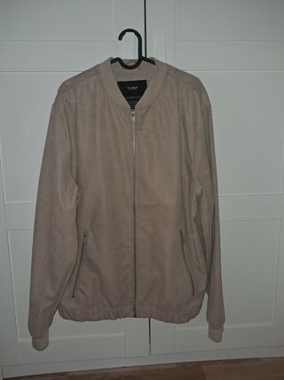 Cazadora Bomber Beige Pull&Bear