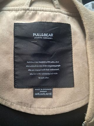 Cazadora Bomber Beige Pull&Bear