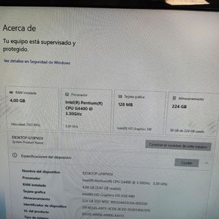 Ordenador sobremesa Intel