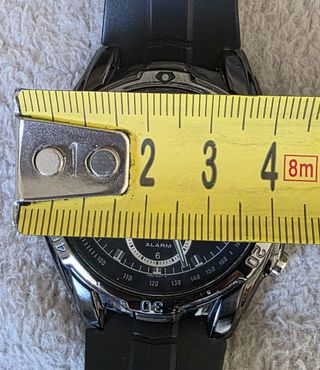 Reloj Pulsar Cronógrafo Negro y Plateado. FUNCIONA