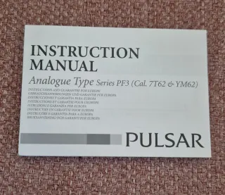 Reloj Pulsar Cronógrafo Negro y Plateado. FUNCIONA