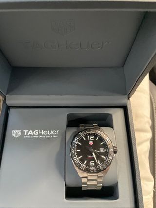 Reloj TAG Heuer Negro y Plateado
