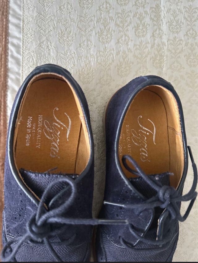 Zapatos Tizzas Azul Talla 34