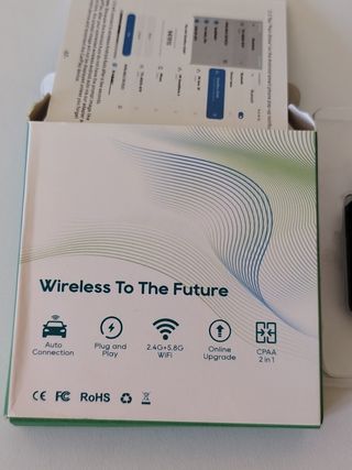 Adaptador CarPlay y Android Auto Inalámbric 2 en 1