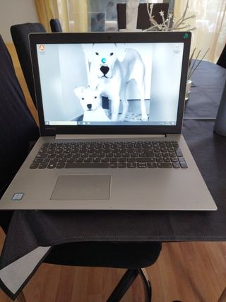 Ordenador portátil Lenovo Plata y Negro