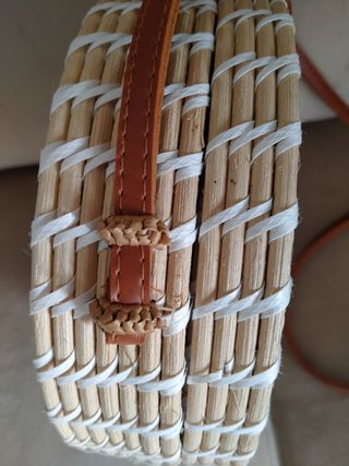 Borsa rotonda in paglia