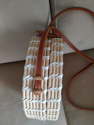 Borsa rotonda in paglia