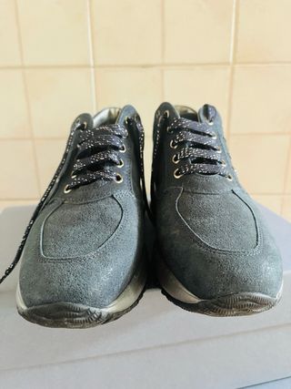 Scarpe Hogan Interactive donna n.36 blu/argento
