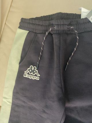 Pantalón chándal Kappa azul y verde.Nuevo