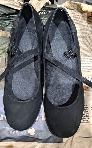 Zapatos Camper Mary Jane Negros