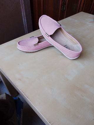 Mocasines Mujer Rosas Talla 36 Nuevos