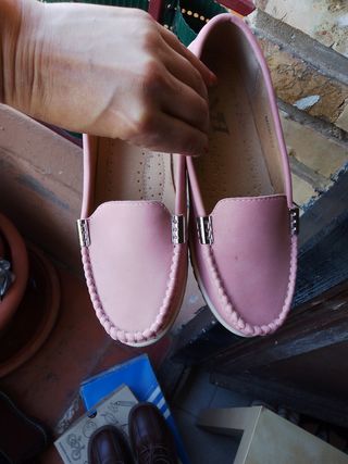 Mocasines Mujer Rosas Talla 36 Nuevos