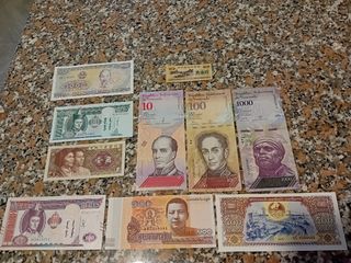 Lotto 10 Banconote Mondiali