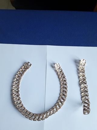Set composto da collana  bracciale bigiotteria 