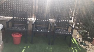 Mesa y 3 Sillas Terraza Plegables