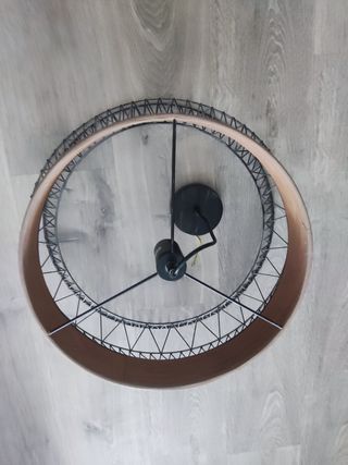 Lámpara de techo Leroy Merlin madera y metal